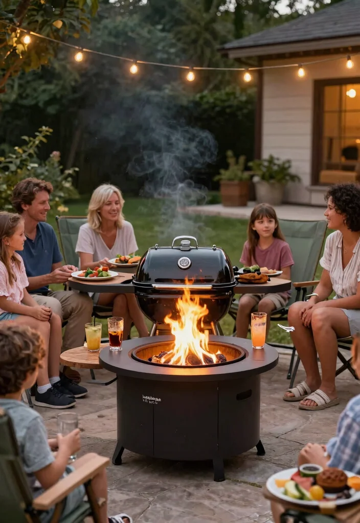 10 Best Charcoal Grills for Family Gatherings 7 10 Best Charcoal Grills for Family Gatherings 7. Landmann 56205 Big Sky Fire Pit Charcoal Grill 0