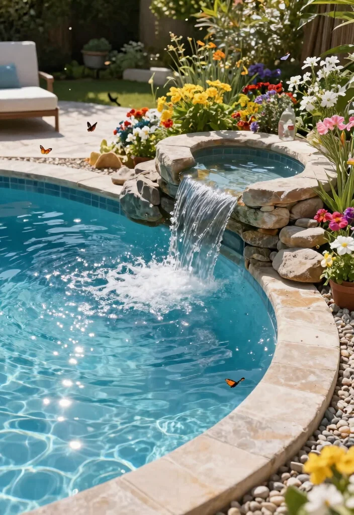 11 Best Pool Pump Area Ideas for Clean and Tidy Yards 7. Sensational Water Features 0