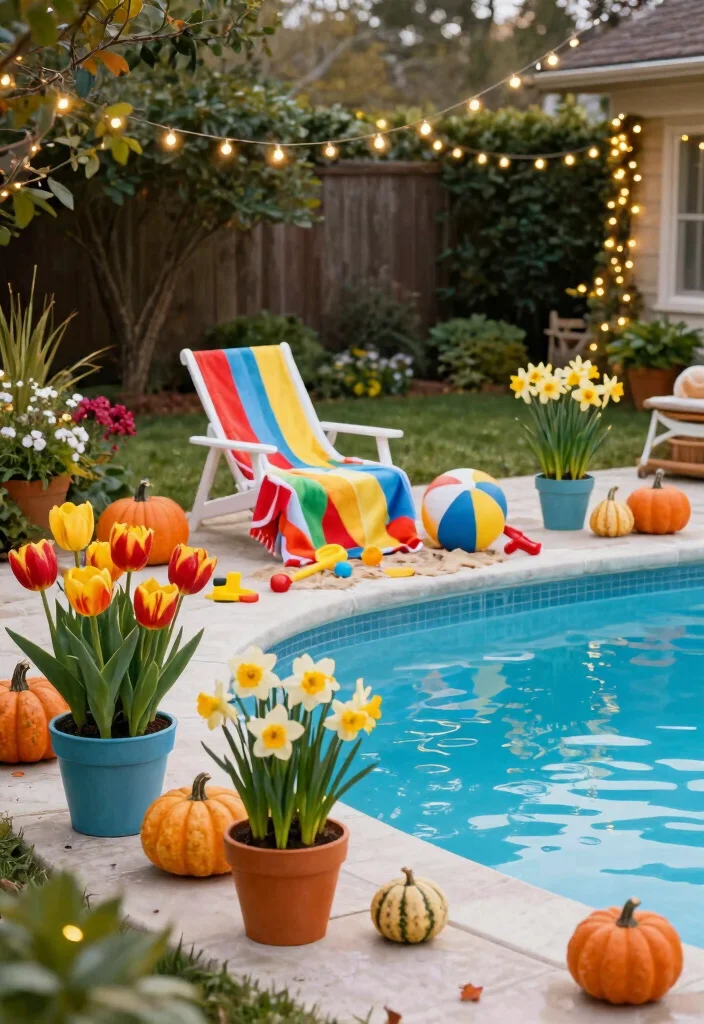 11 Best Pool Pump Area Ideas for Clean and Tidy Yards 8. Seasonal Displays 0