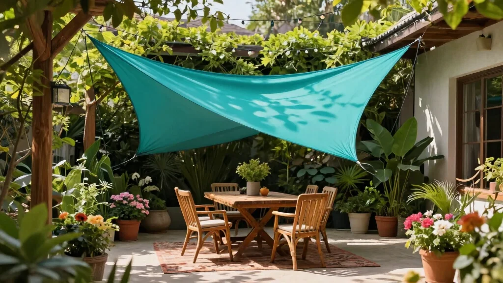 11 Best Triangle Shade Sail Ideas for Patio Overhangs