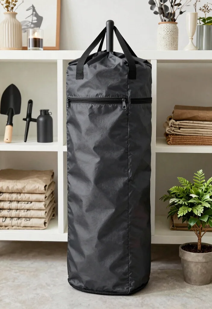 11 Clever Patio Umbrella Storage Ideas for Winter Months 2 11 Clever Patio Umbrella Storage Ideas for Winter Months 2. Use a Heavy Duty Storage Bag 0