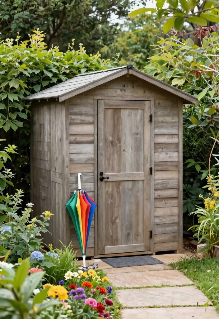 11 Clever Patio Umbrella Storage Ideas for Winter Months 6 11 Clever Patio Umbrella Storage Ideas for Winter Months 6. Create a Seasonal Storage Shed 0