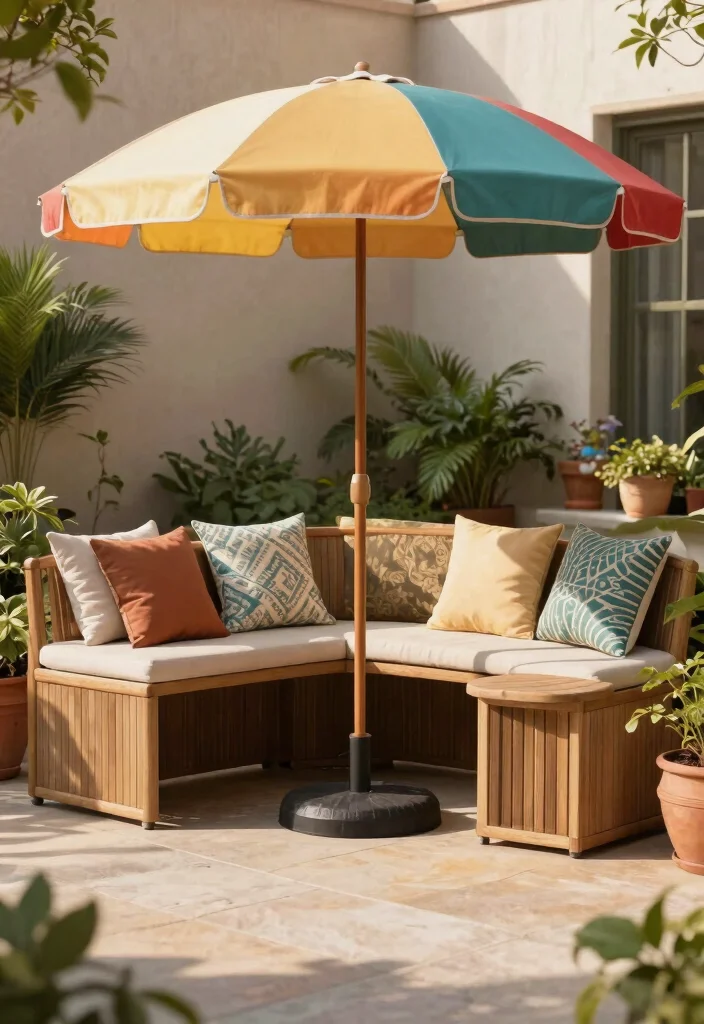 11 Clever Patio Umbrella Storage Ideas for Winter Months 7 11 Clever Patio Umbrella Storage Ideas for Winter Months 7. Utilize Furniture Storage 0