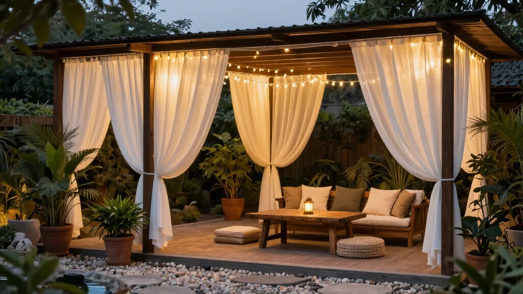 11 Cozy Curtain Lights Outdoor Patio Ideas [Zen Vibe]