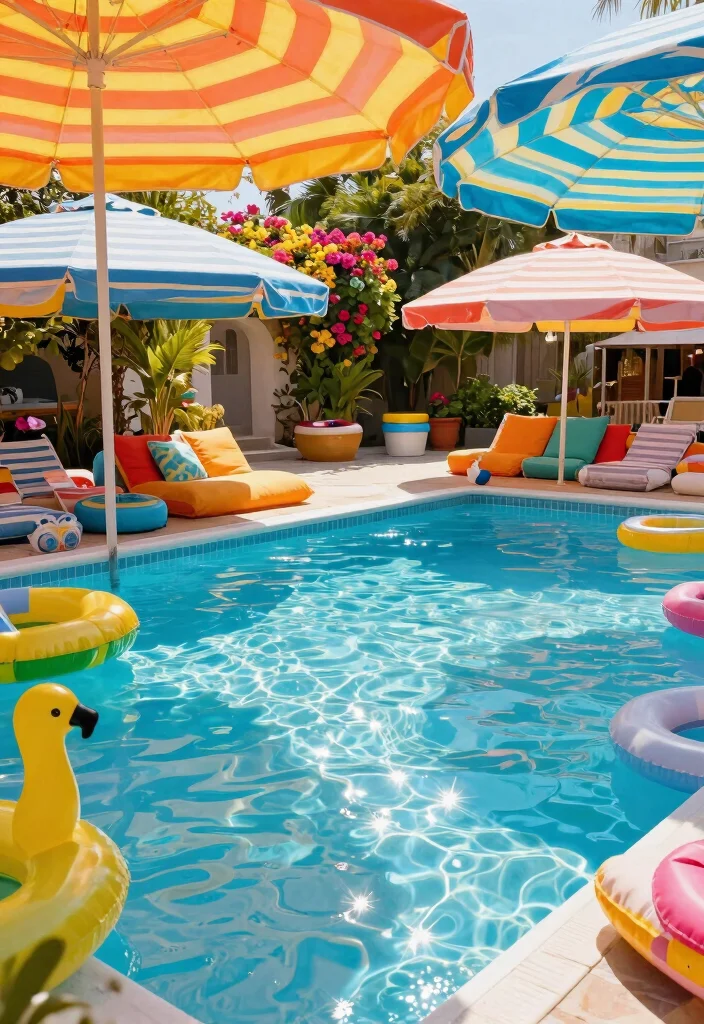 11 Creative Sun Sail Shade Ideas Over Pool (UV Protection) 3 11 Creative Sun Sail Shade Ideas Over Pool UV Protection 3. Colorful Playful Patterns 0