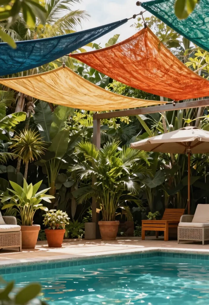 11 Creative Sun Sail Shade Ideas Over Pool (UV Protection) 6 11 Creative Sun Sail Shade Ideas Over Pool UV Protection 6. Environmental Friendly Options 0