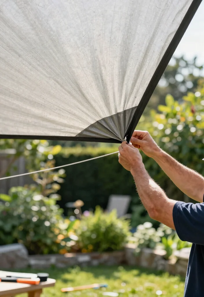 11 Essential Outdoor Shade Sail Installation Tips (No Sag) 5 11 Essential Outdoor Shade Sail Installation Tips No Sag 5. Creating a Tensioned Installation 0