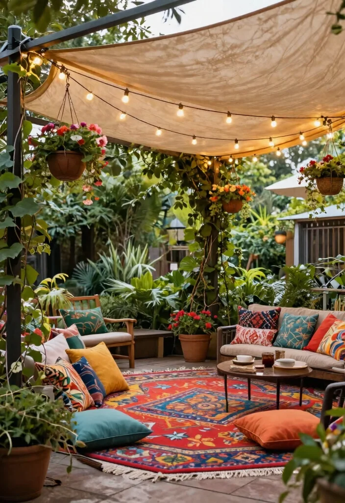 11 Essential Outdoor Shade Sail Installation Tips (No Sag) 8 11 Essential Outdoor Shade Sail Installation Tips No Sag 8. Incorporating Garden Elements 0