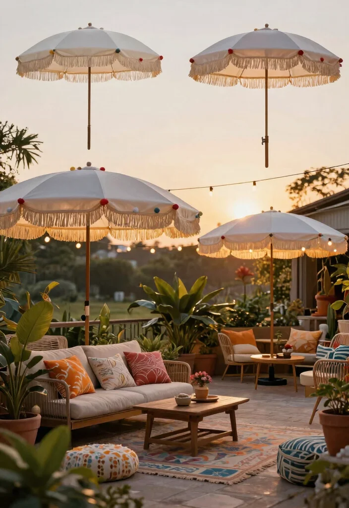 11 Fun Patio Umbrella Decorating Ideas Fringes and Tassels Conclusion 0