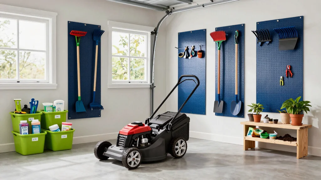 11 Garage Organization Ideas Lawn Mower Space Savers