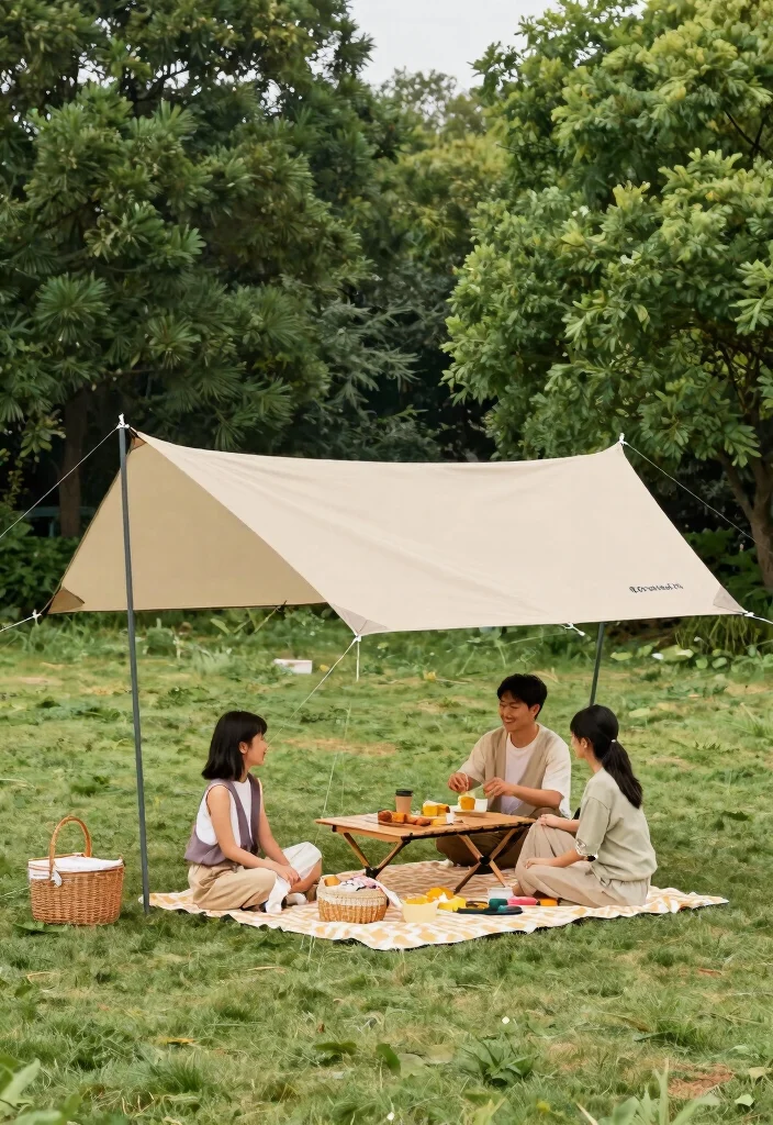 11 Heavy Duty Shade Sail Pole Ideas No Sagging 11. Portable Shade Sail Kits for On the Go Solutions 0