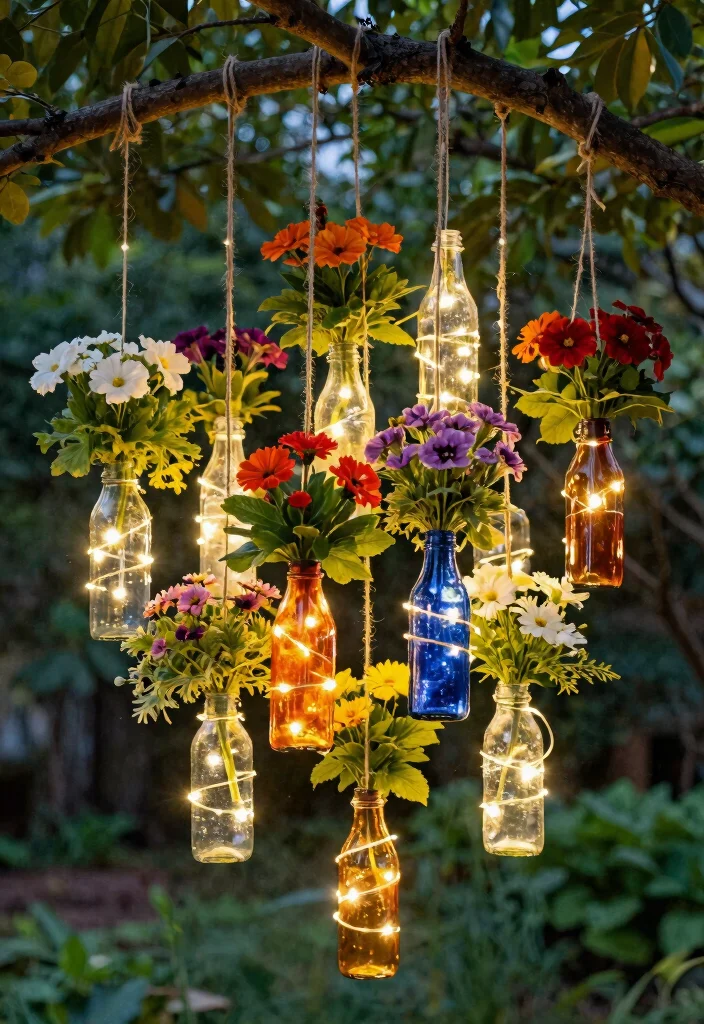 11 Outdoor Flower Pot Ideas Patio Solar Lights Combo 4 11 Outdoor Flower Pot Ideas Patio Solar Lights Combo 4. Hanging Flower Pot Lights Made from Recycled Bottles 0