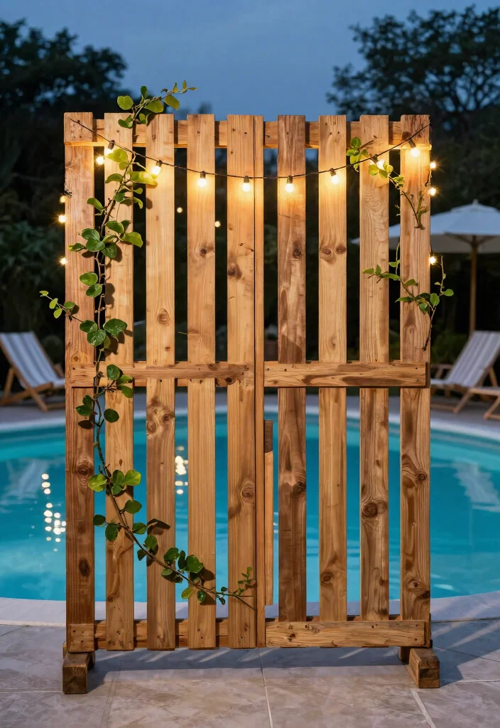 11 Rustic Pallet Pool Filter Cover Ideas Cheap DIY 3. Pallet Screen 0