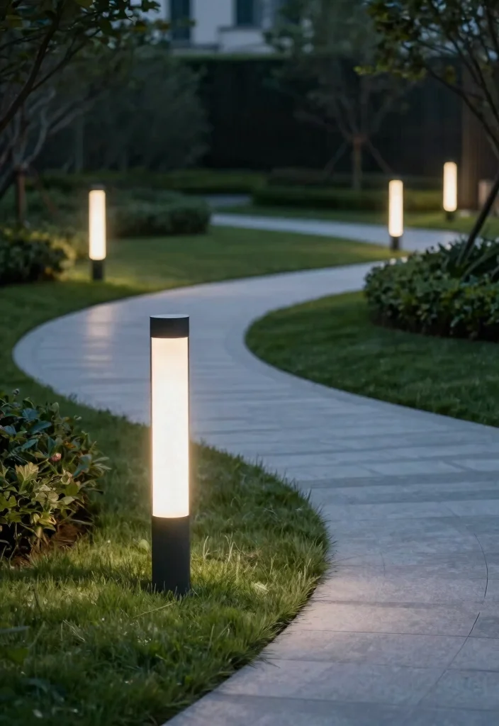 11 Secure Low Voltage Landscape Lighting Ideas Easy DIY 8. Bollard Lights for Modern Appeal 0
