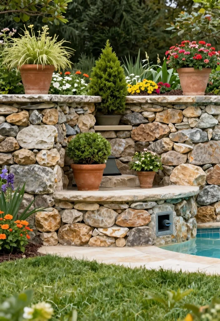 11 Sturdy Pool Pump Enclosure Ideas for Noise Reduction 2 11 Sturdy Pool Pump Enclosure Ideas for Noise Reduction 2. Stone Wall Enclosure 0