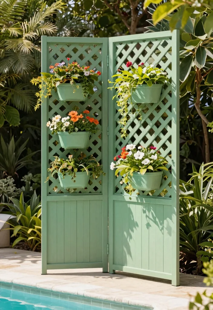 11 Sturdy Pool Pump Enclosure Ideas for Noise Reduction 3 11 Sturdy Pool Pump Enclosure Ideas for Noise Reduction 3. Lattice Privacy Screen 0