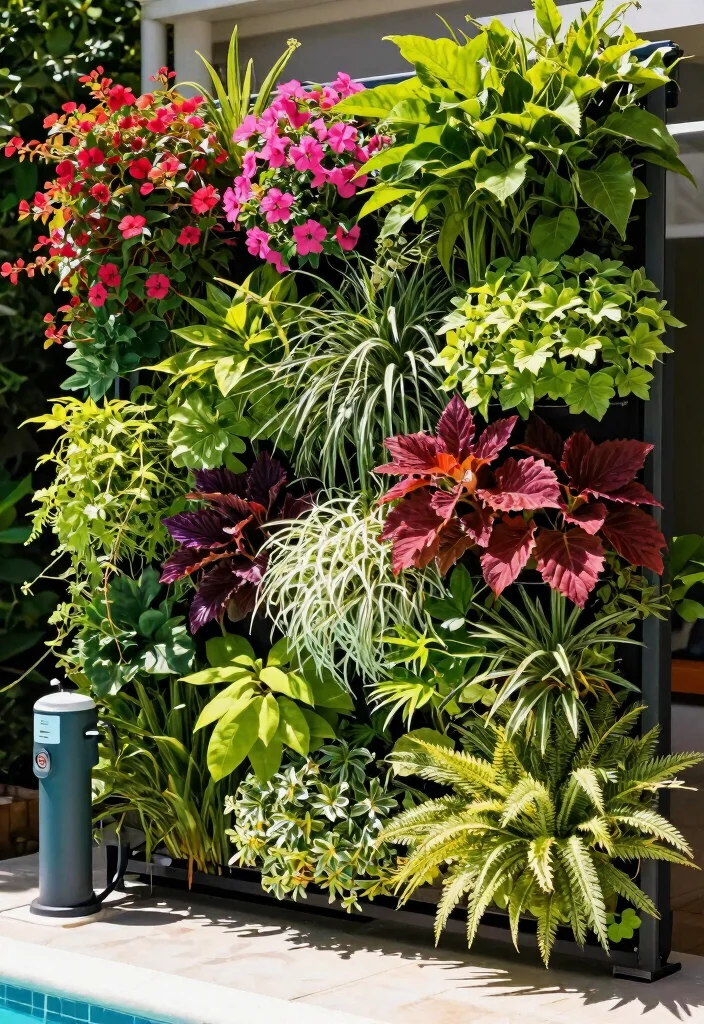 11 Sturdy Pool Pump Enclosure Ideas for Noise Reduction 6 11 Sturdy Pool Pump Enclosure Ideas for Noise Reduction 6. Vertical Garden Enclosure 0