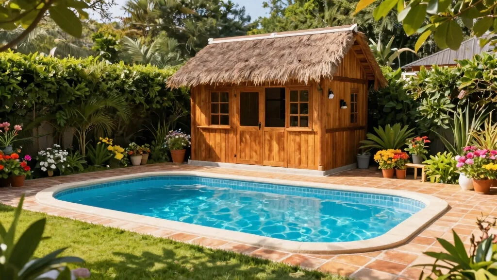 13 Beautiful Pool Pump House Ideas to Match Your Home