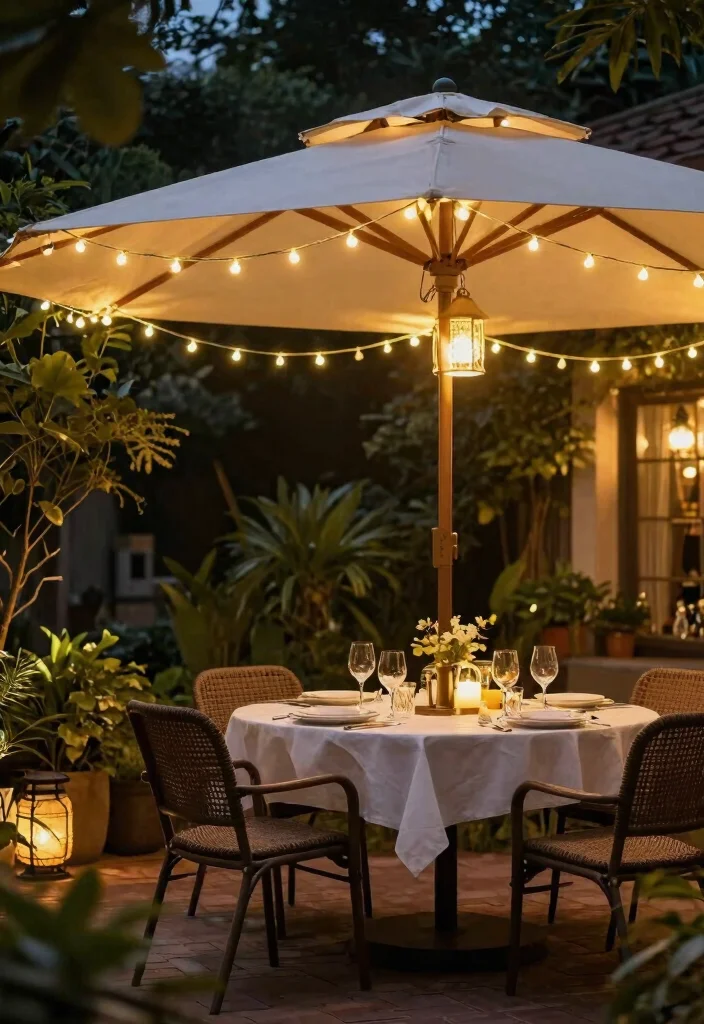 13 Brilliant Patio Umbrella Lights Ideas for Evening Meals Conclusion 0