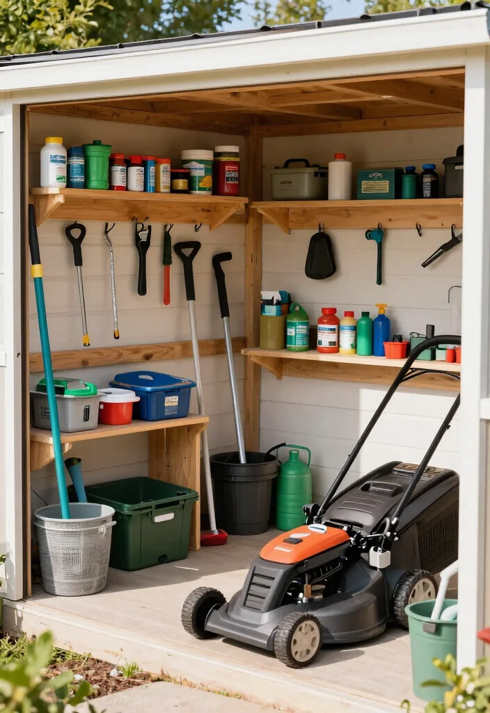 13 Clever Lawn Mower Storage Ideas for Small Sheds 13. Shed Layout Optimization 0