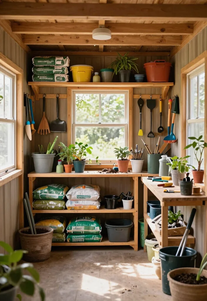 13 Clever Lawn Mower Storage Ideas for Small Sheds 2. Utilize Overhead Storage 0