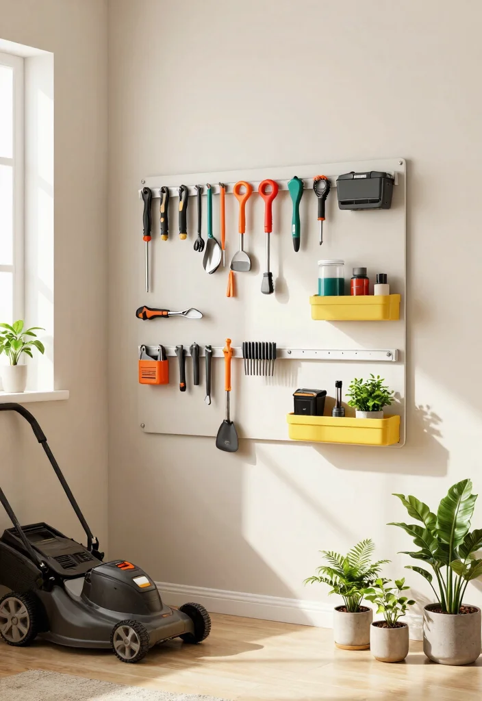 13 Clever Lawn Mower Storage Ideas for Small Sheds 6. Magnetic Tool Holders 0