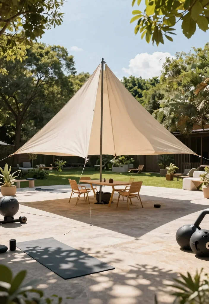13 Modern Triangle Sun Sail Shade Ideas Geometric Vibe 13. Flexible Outdoor Spaces 0