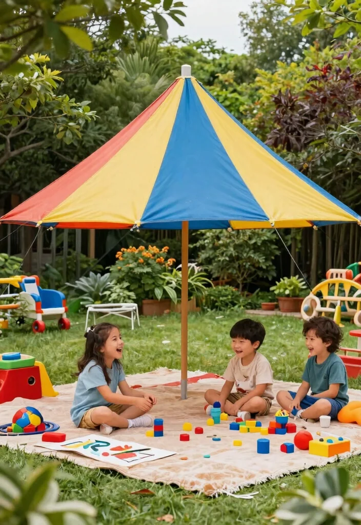13 Modern Triangle Sun Sail Shade Ideas Geometric Vibe 4. Playful Kids Zone 0