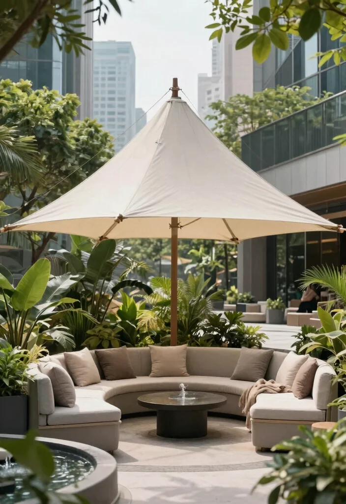 13 Modern Triangle Sun Sail Shade Ideas Geometric Vibe 6. Urban Oasis for Relaxation 0