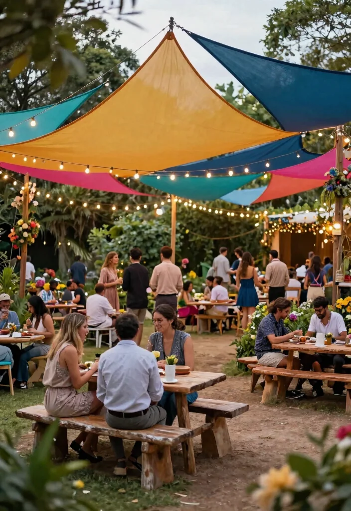 13 Modern Triangle Sun Sail Shade Ideas Geometric Vibe 7. Chic Garden Parties 0