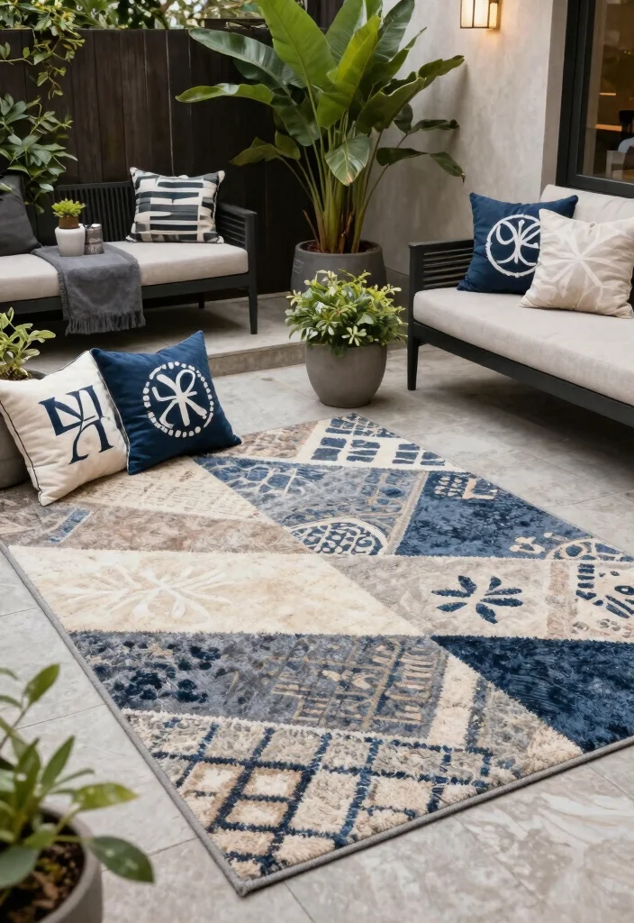 13 Most Stylish Outdoor Rug Ideas Modern Patterns 9. Customizable Rugs for Personalized Touch 0