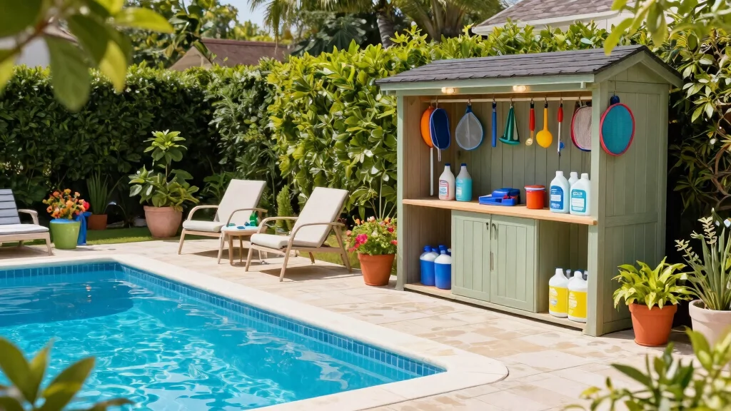 13 Practical Pool Pump Storage Solutions for Chemicals and Gear