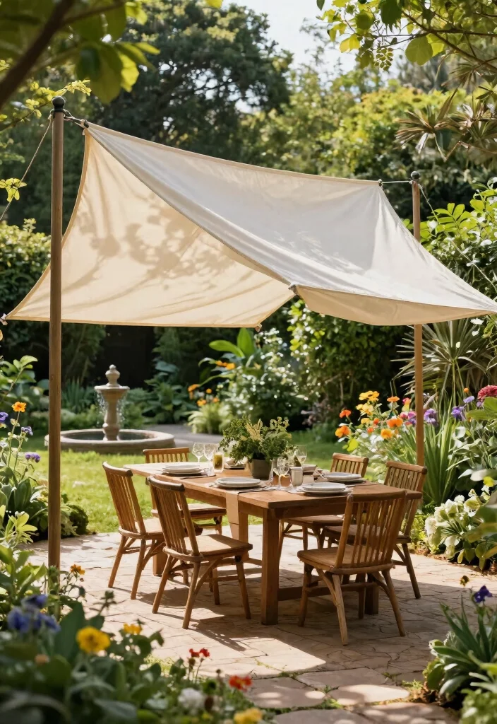 13 Versatile Outdoor Sail Shade Ideas for Any Space 2 13 Versatile Outdoor Sail Shade Ideas for Any Space 2. Rectangular Sail Shades for Large Gardens 0