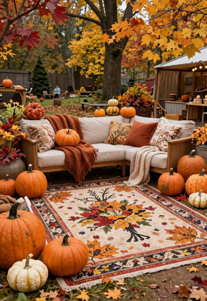 15 Beautiful Outdoor Rug Display Inspiration Photos 15. Seasonal Transitions 0