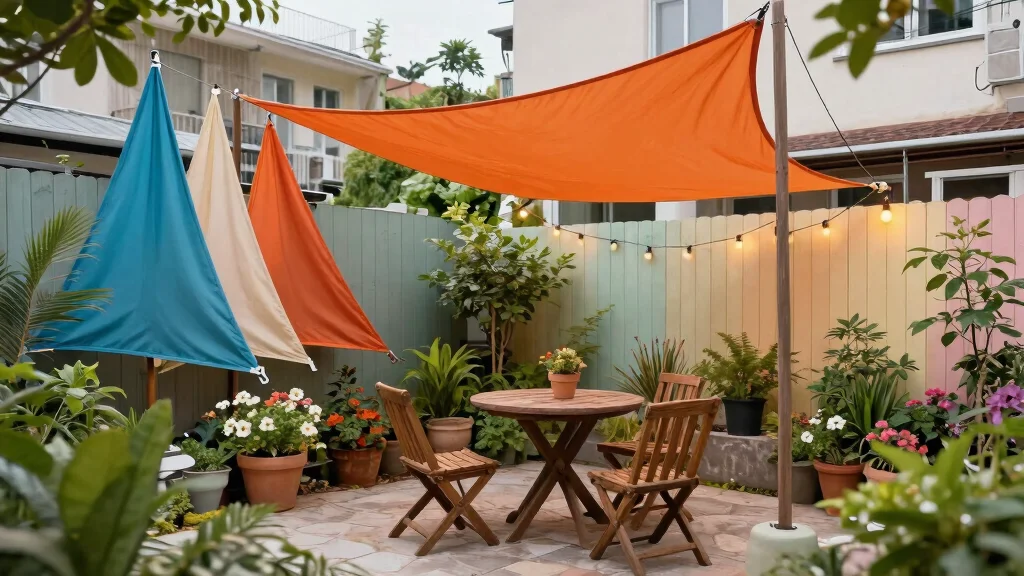 15 Beautiful Sail Shade Ideas Backyards Need for Summer