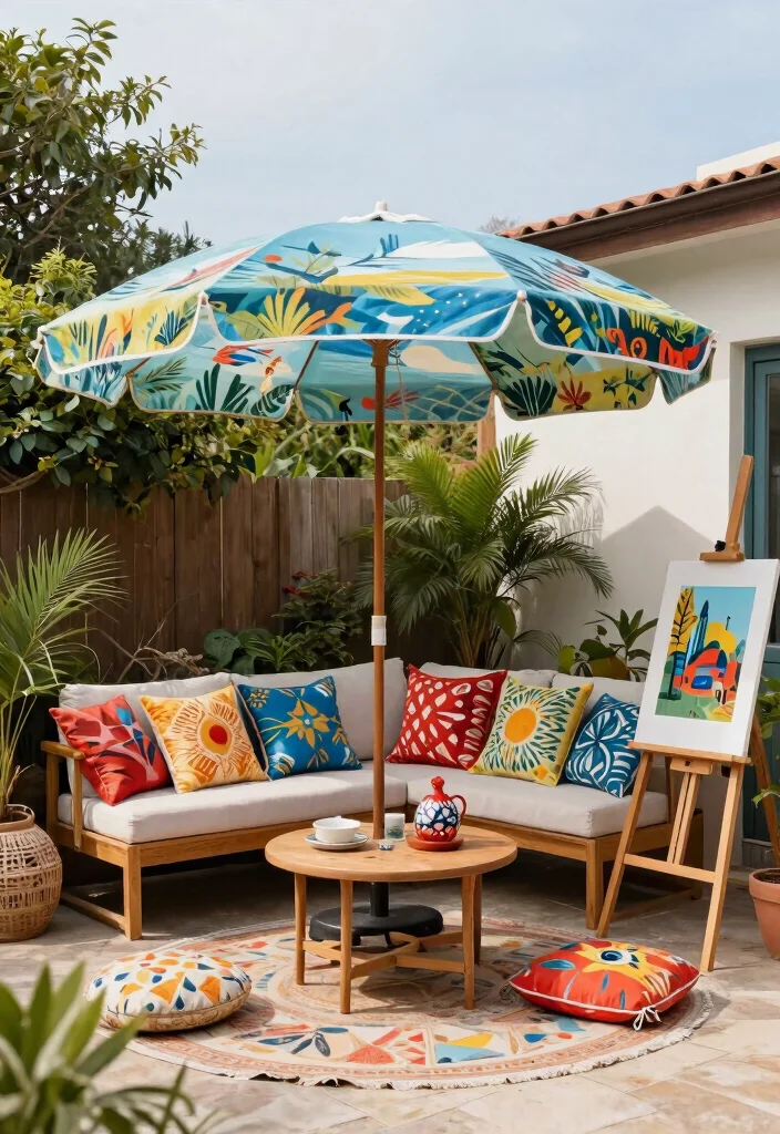15 Beautiful Shade Umbrella Patio Ideas for Cozy Nooks 12 15 Beautiful Shade Umbrella Patio Ideas for Cozy Nooks 12. Artistic Expression 0