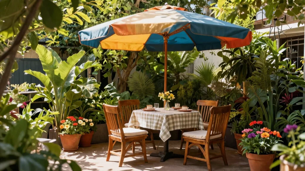 15 Beautiful Shade Umbrella Patio Ideas for Cozy Nooks