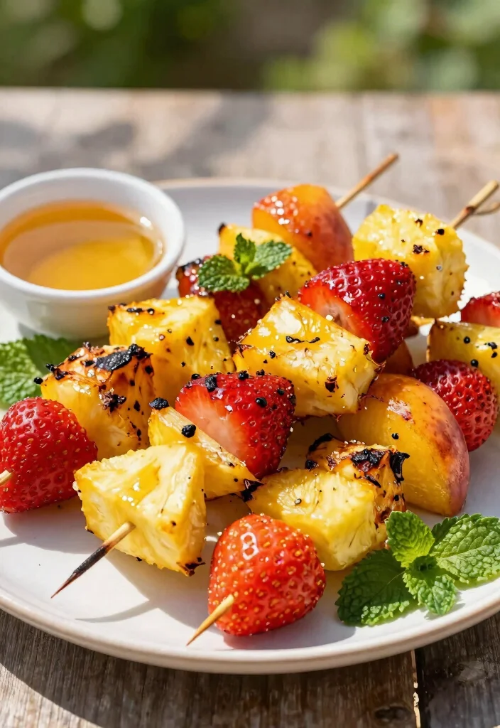 15 Best Charcoal Grill Recipes: Mouthwatering Meals for Gardeners 10 15 Best Charcoal Grill Recipes Mouthwatering Meals for Gardeners 10. Grilled Fruit Skewers with Mint 0