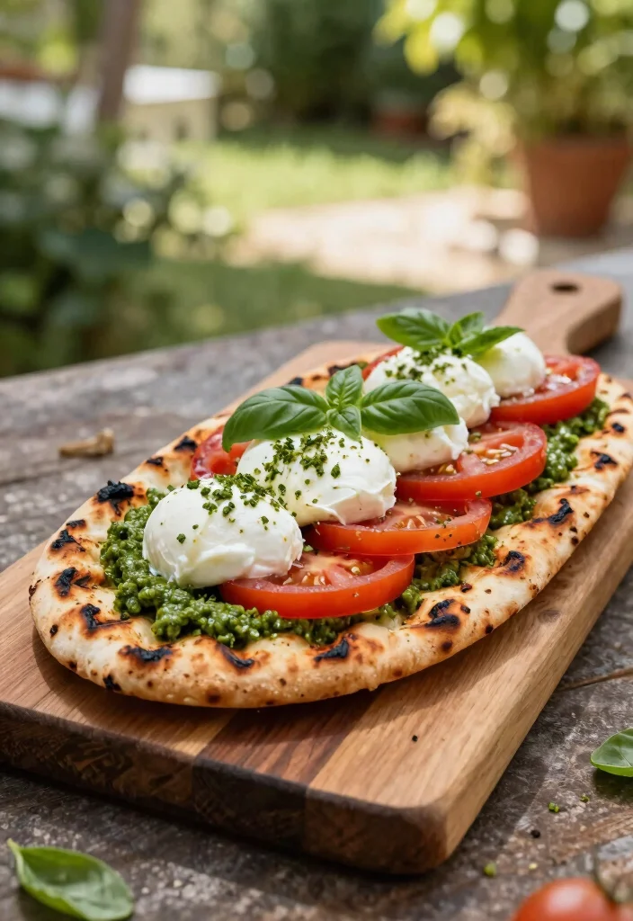 15 Best Charcoal Grill Recipes: Mouthwatering Meals for Gardeners 4 15 Best Charcoal Grill Recipes Mouthwatering Meals for Gardeners 4. Charcoal Grilled Flatbreads with Garden Pesto 0