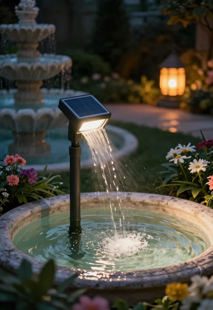 15 Breathtaking Nighttime Landscape Lighting Ideas 5. LED Spotlights Highlighting Garden Features 0