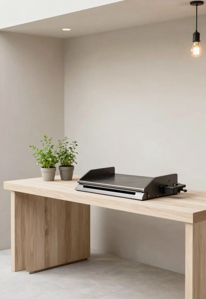 15 Epic Flat Top Griddle Grill Setup Ideas for Backyards 4. Minimalist Grilling Station 0