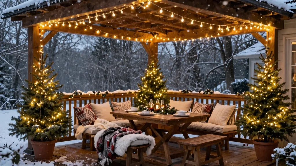 15 Festive Patio Christmas Lights Ideas [Holiday Magic]