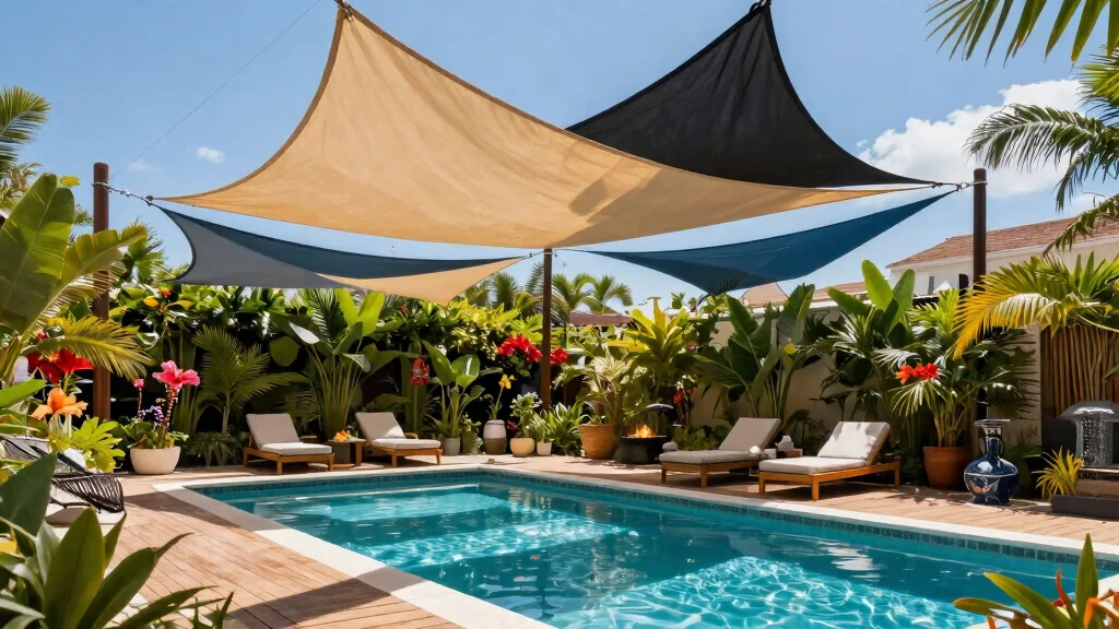 15 Innovative Shade Sail Designs for a Resort Backyard