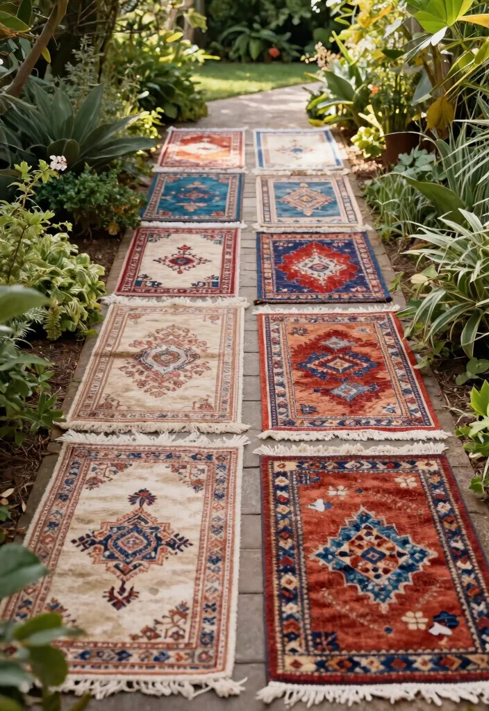 15 Pro Outdoor Rug Styling Ideas for a Designer Yard 9 15 Pro Outdoor Rug Styling Ideas for a Designer Yard 9. Create an Outdoor Pathway 0