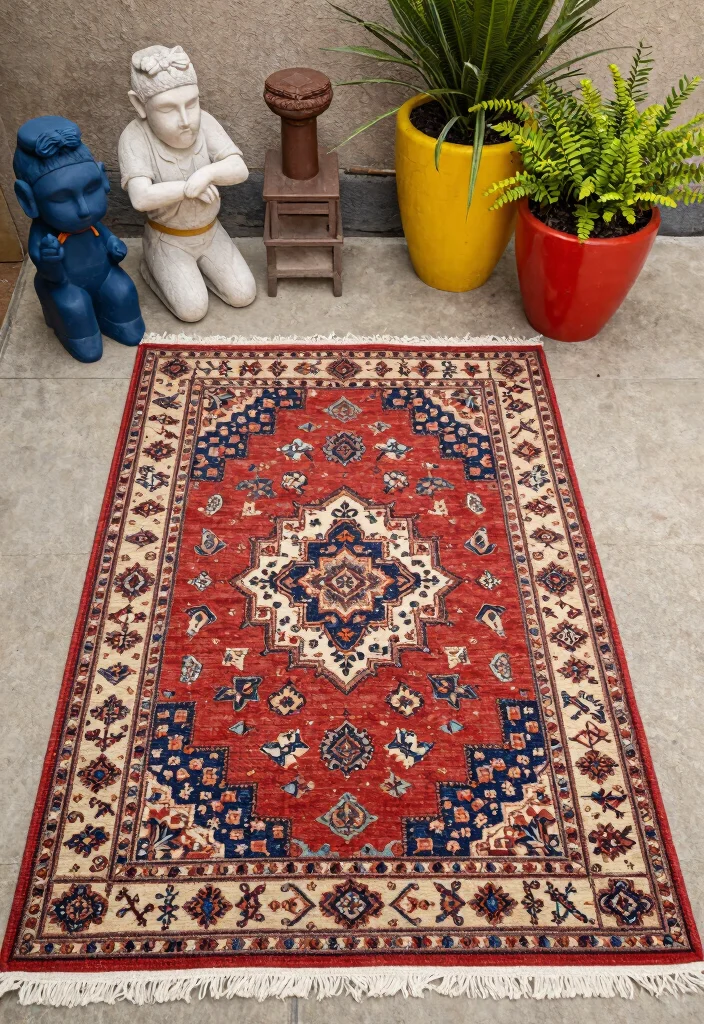 15 Stunning Outdoor Rug Inspiration Photos for Patios 15. Artful Arrangements 0