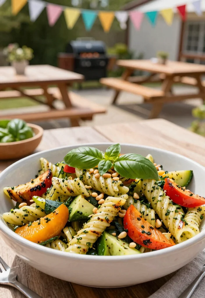 21 Epic Charcoal Grill Inspirations for the Ultimate Backyard BBQ 13. Grilled Pesto Pasta Salad 0