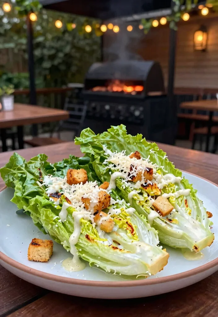 21 Epic Charcoal Grill Inspirations for the Ultimate Backyard BBQ 18. Grilled Romaine Lettuce with Caesar Dressing 0