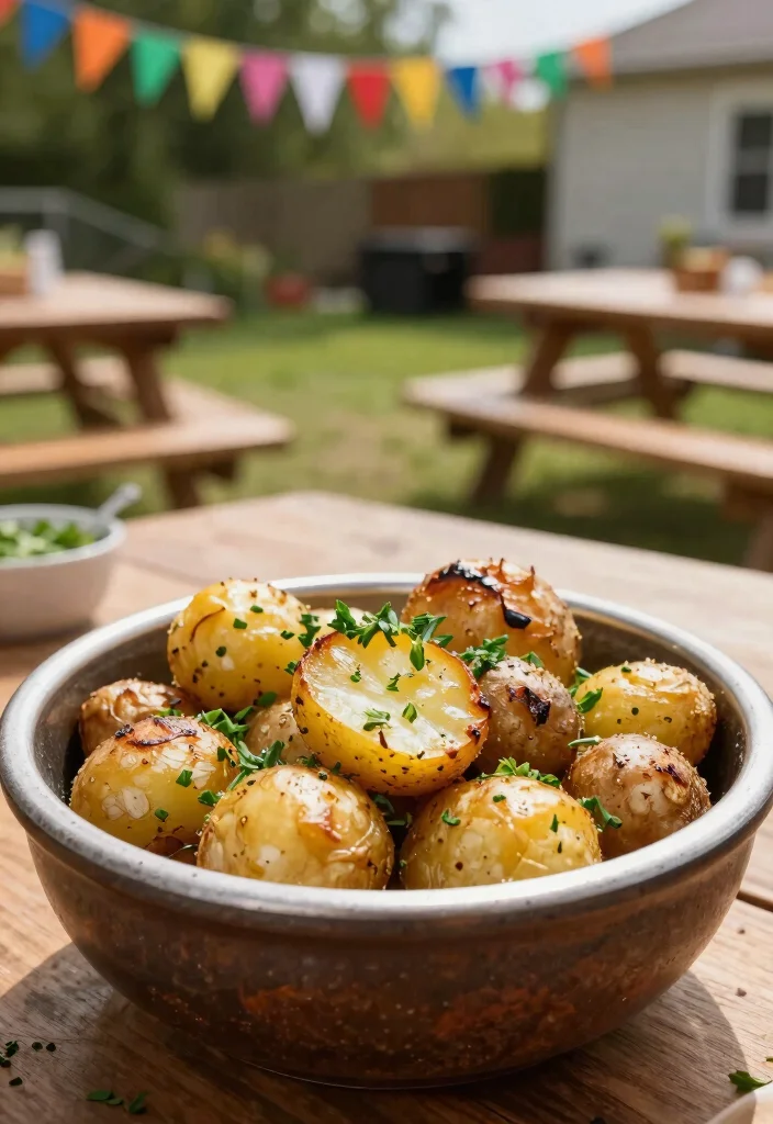 21 Epic Charcoal Grill Inspirations for the Ultimate Backyard BBQ 19. Grilled Herb Marinated Baby Potatoes 0