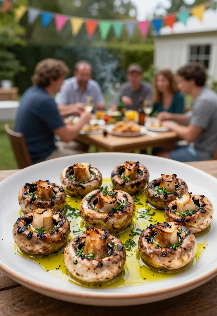 21 Epic Charcoal Grill Inspirations for the Ultimate Backyard BBQ 20. Grilled Garlic Mushrooms 0