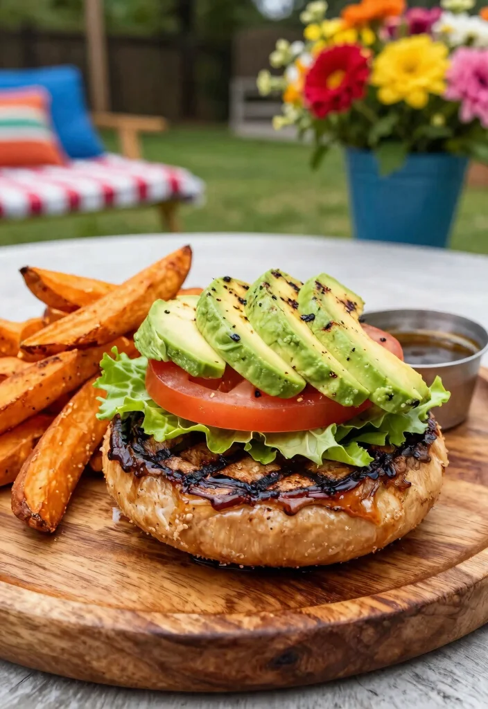 21 Epic Charcoal Grill Inspirations for the Ultimate Backyard BBQ 4. Grilled Portobello Burgers with Avocado 0